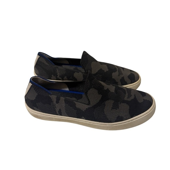 Rothy\'s Black and Gray Loafers Slip-Ons